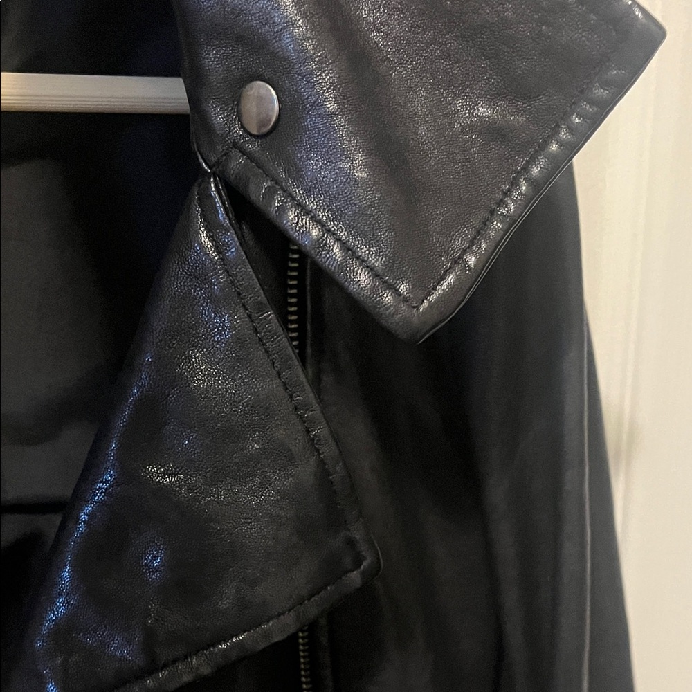 Mackage Black Leather Moto Jacket - Picture 5 of 6